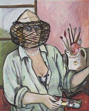 Selbstportrait Firenze 1977 (Hommage à Max Beckmann)
