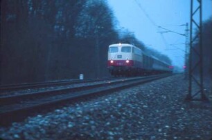 Günzburg Lok 112 469 D-Zug UIC-X-Bahnpostwagen
