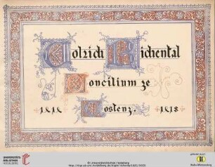 Concilium ze Costenz : 1414 - 1418