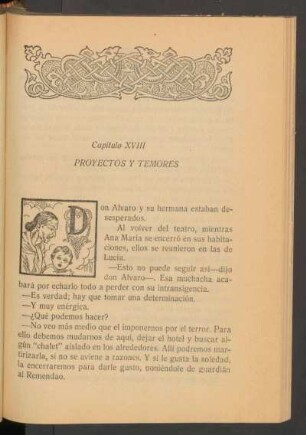 Capítulo XVIII - Proyectos y temores