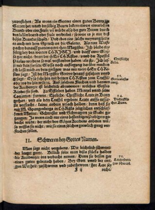 II. Schweren bey Gottes Namen.