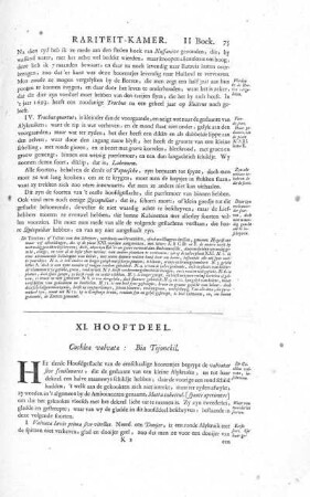 XI. Hooftdeel. Cochlea valvatae: Bia Tsjonckil