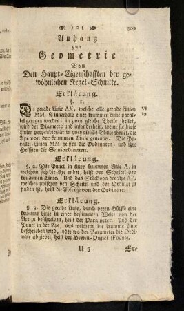 309-330, Anhang zur Geometrie