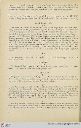 Satzung des Deutschen Altphilologenverbandes e. V. (DAV)