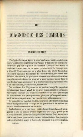 Traité du diagnostic des maladies chirurgicales : Diagnostic des tumeurs. Par Armand Després. Avec figures intercalées dans le texte