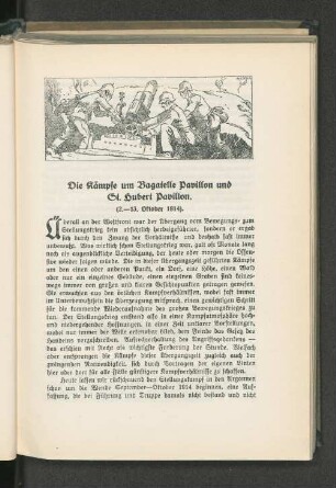 Die Kämpfe um Bagatelle Pavillon und St. Hubert Pavillon. : (2.-13. Oktober 1914).