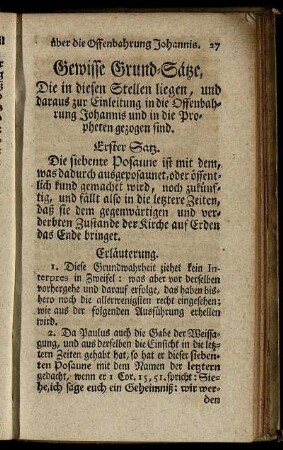 Gewisse Grund-Sätze, [...].