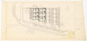 Bundesgartenschau, Karlsruhe 1967 Siedlung Im Eichbäumle: Lageplan 2 1:500