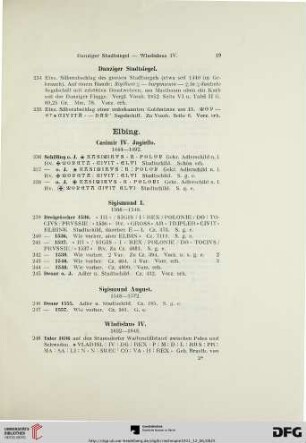 Elbing (Nr. 236-251)