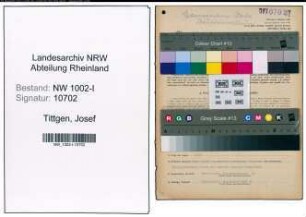 Entnazifizierung Josef Tittgen, geb. 13.10.1890 (Angestellter)