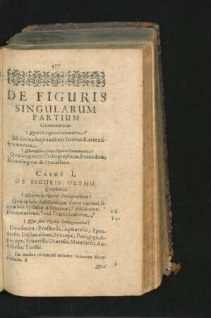 De Figuris Singularum Partium.