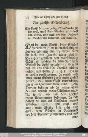Die zwölfte Betrachtung.