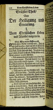 Sechster Theil/ Von Der Heiligung und Erneurung