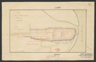 Plan von dem Schloss Tetschen in Böhmen
