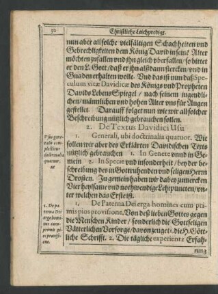 2. De Textus Davidici Usu.