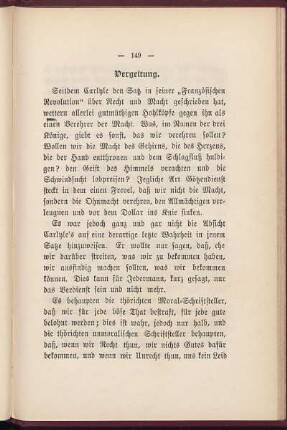 Vergeltung.