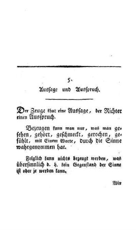 Aussage und Ausspruch
