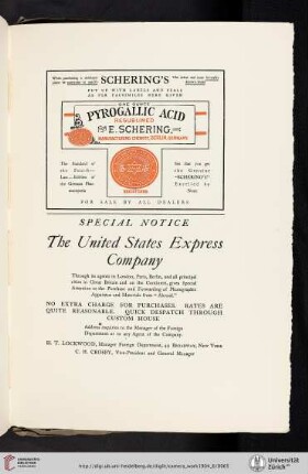 E. Schering [Pyrogallic Acid]