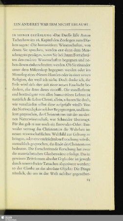 Ein Anderes War Ihm Nicht Erlaubt