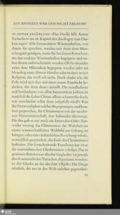 Ein Anderes War Ihm Nicht Erlaubt