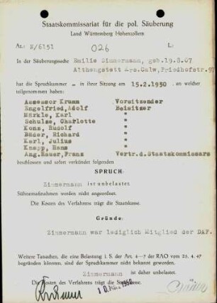 Zimmermann, Emilie