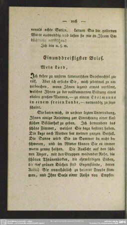 Einunddreißigster Brief