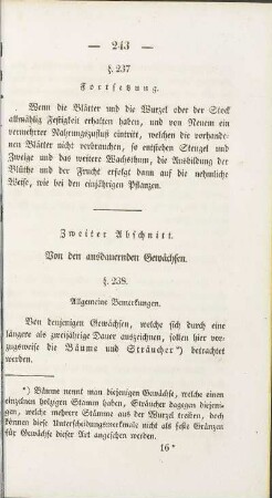 Zweiter Abschnitt. Von den ausdauernden Gewächsen