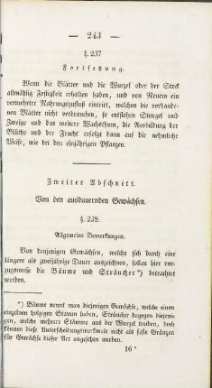 Zweiter Abschnitt. Von den ausdauernden Gewächsen