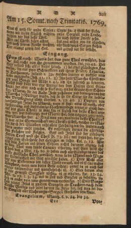 Am 15. Sonnt. nach Trinitatis. 1769