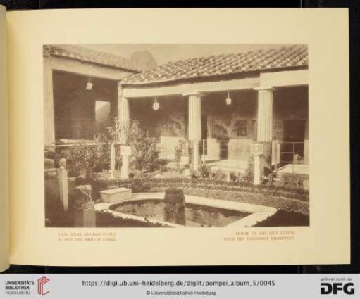 Casa degli Amorini d'Oro - Maison des Amours Dorés - House of the Gilt Cupids - Haus der goldenen Amoretten