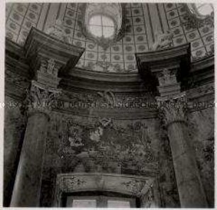 Bayreuth, Eremitage, Neues Schloß, Sonnentempel, Blick zur Kuppel