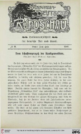 1: Vom Schaffensprozess des Kunstgewerblers