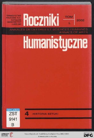 50: Roczniki Humanistyczne: Historia Sztuki = History of art = Histoire de l'art