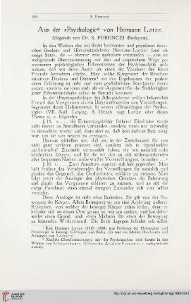 2: Aus der "Psychologie" von Hermann Lotze