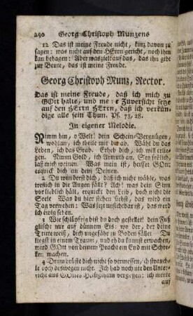 290-293, Georg Christoph Munzens Lieder