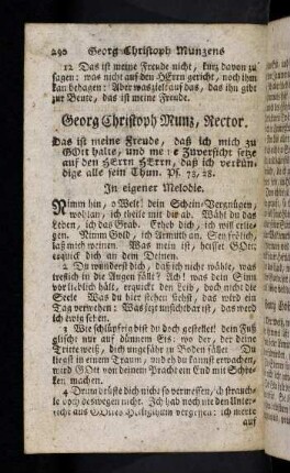 290-293, Georg Christoph Munzens Lieder