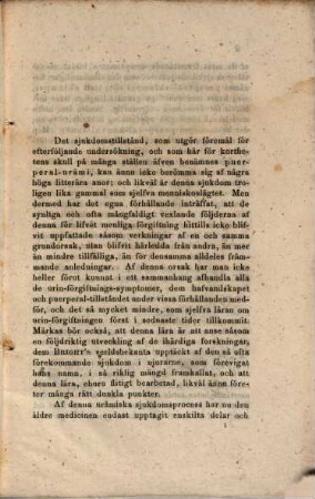 Om urinförgiftning hos hafvande, födande och i barnsäng stadda qvinnor : (akademisk afhandling)