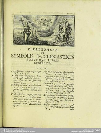 Prolegomena De Symbolis Ecclesiasticis Eorumque Libris Generatim