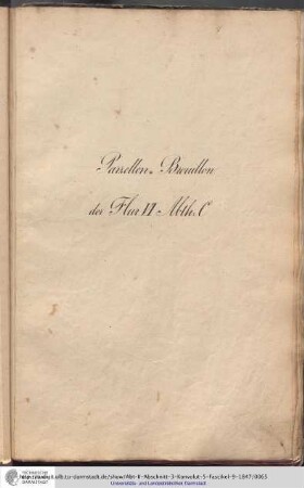 Parzellen-Brouillon Heusenstamm Flur VI Abt.C