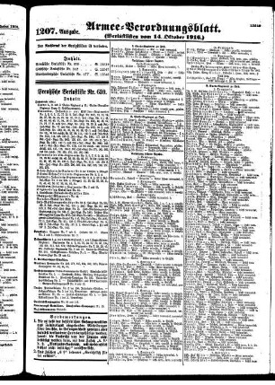 1207.Ausgabe. Samstag, 14. Oktober 1916