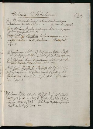 635-638, Historia scholarum