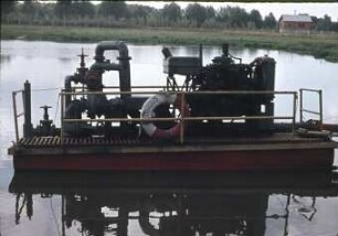 Schwimmende Pumpstation
