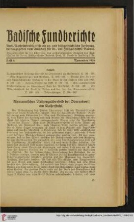 1: Allemannisches Reihengräberfeld bei Oberrotweil am Kaiserstuhl