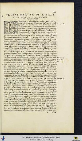 Petrus Martyr de insulis nuper repertis.