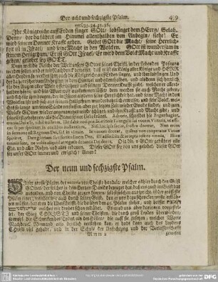 Der neun und sechzigste Psalm