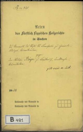 St. Bonifacius, Stiftskolleg zu Hameln gegen Böger, Witwe in Lassbruch - Forderung