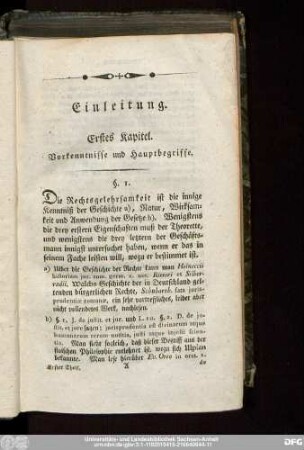 Erstes Kapitel. Vorkenntnisse und Hauptbegriffe.