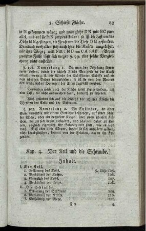 Kap. 4. Der Keil un die Schraube.