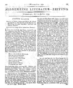 Cervantes Saavedra, M. de: Leben und Thaten des scharfsinnigen Edlen Don Quixote etc. (Beschluß der im vorigen Stücke abgebrochenen Recension.)