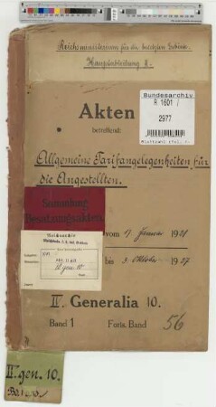 Allgemeine Tarifangelegenheiten für die Angestellten